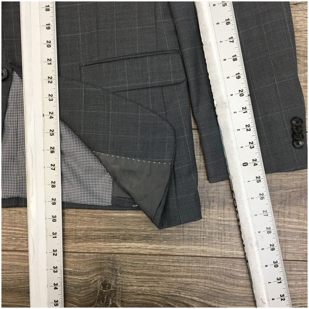 TOMMY HILFIGER Mens Blazer Sport Coat Casual Jacket‎ Size 38R Classic Wool Suit